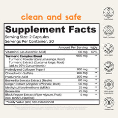 Zenkgo hydrolyzed collagen powder close-up for joint support