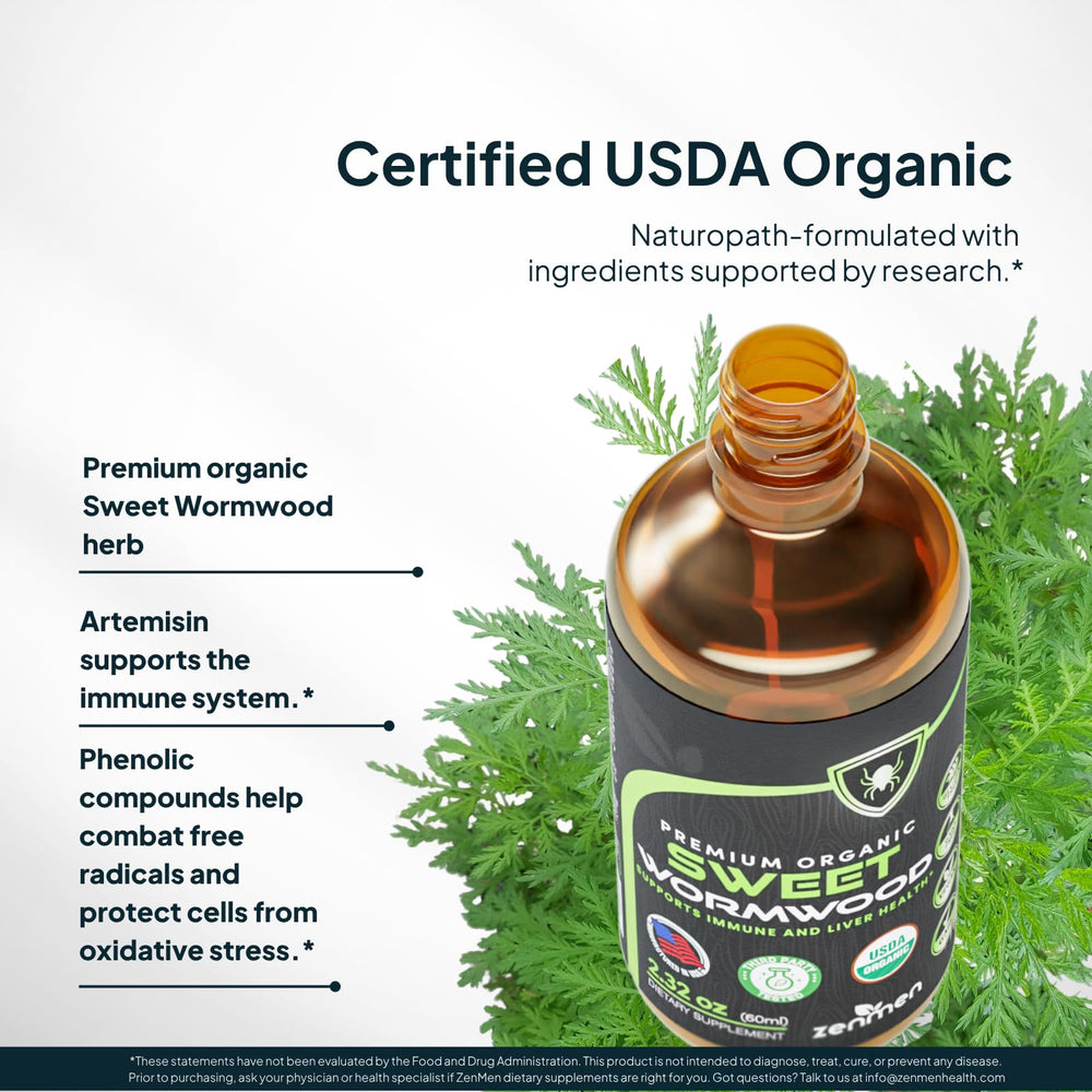 Zenmen tincture bottle noting vegan and USA-made manufacturing