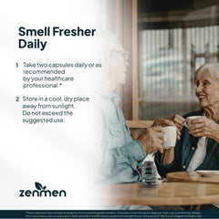 Zenmen vegan capsules arranged for daily odor support.