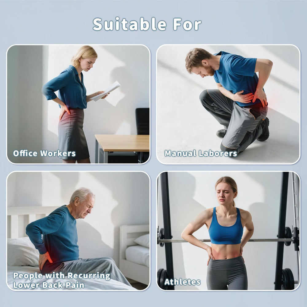 Zenopax ergonomic design supports natural lumbar curve during use.