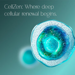 Zenos Health CellZen anti-inflammatory compounds shown for balanced inflammatory responses.