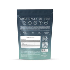 Zenos Health CreaZen bottle back label highlights 5000mg per serving and clean formula.