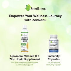 Adult-friendly Zenrenu liposomal vitamin C and zinc for everyday wellness