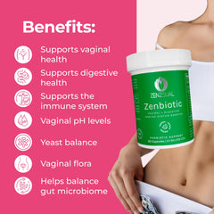 ZENZSUAL Zenbiotic vaginal health promotes pH balance and odor control