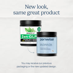 Zenwise ZenGLP-1 glass with beverage suggests a fuller feeling after meals.