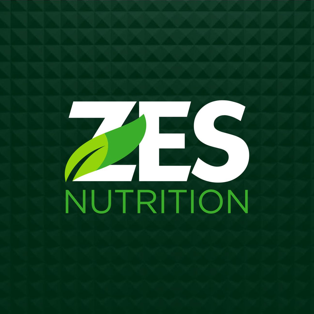 ZES Nutrition Greens + Electrolytes organic-blend badge emphasizes clean ingredients.