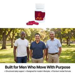 Zest Of Moringa Ultra Bann bottle side detailing vegan, non-GMO vitality formula for men.