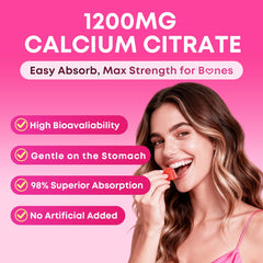 Zetelixia calcium gummies women ingredients panel highlights collagen biotin and minerals