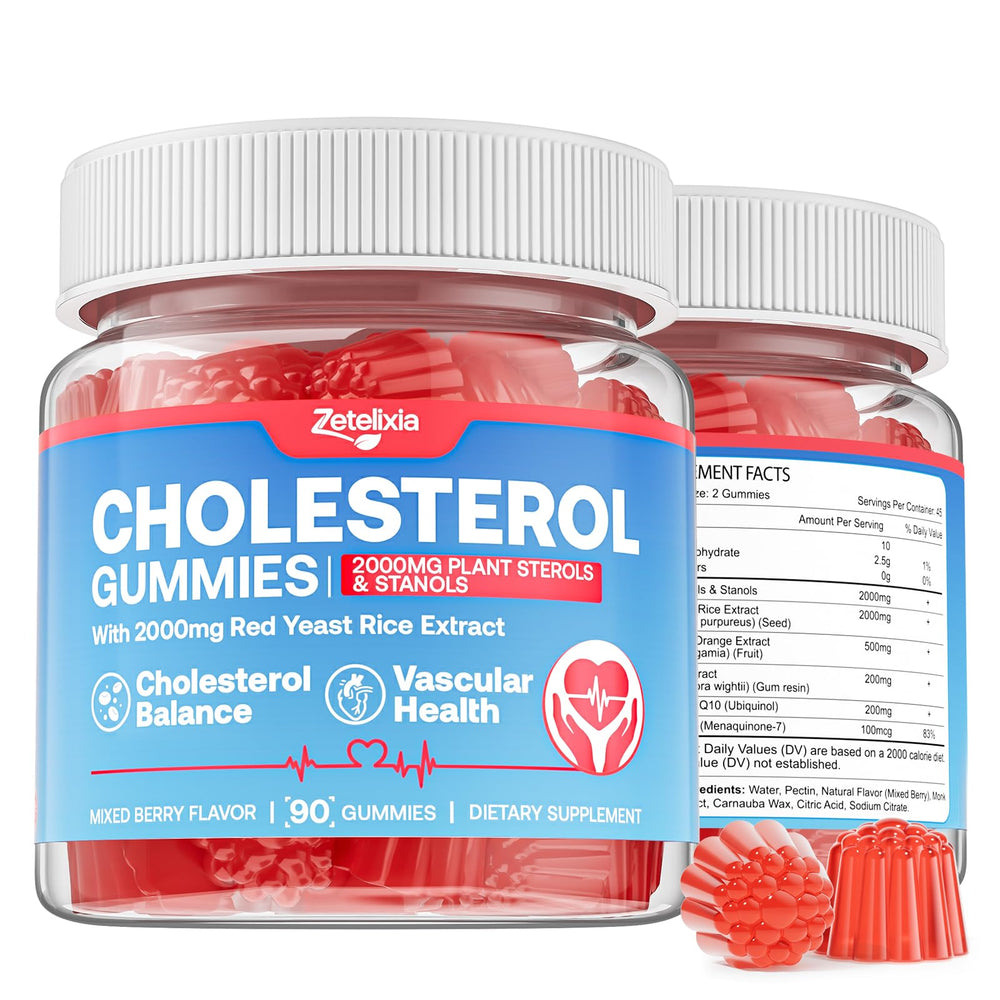Zetelixia Cholesterol Gummies bottle for a simple daily heart health routine.