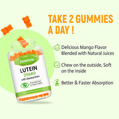 Zetelixia Lutein Gummies mango flavor supports enjoyable daily use