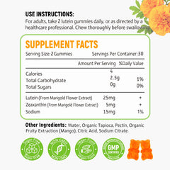 Zetelixia Lutein Gummies packaging emphasizes sustainability