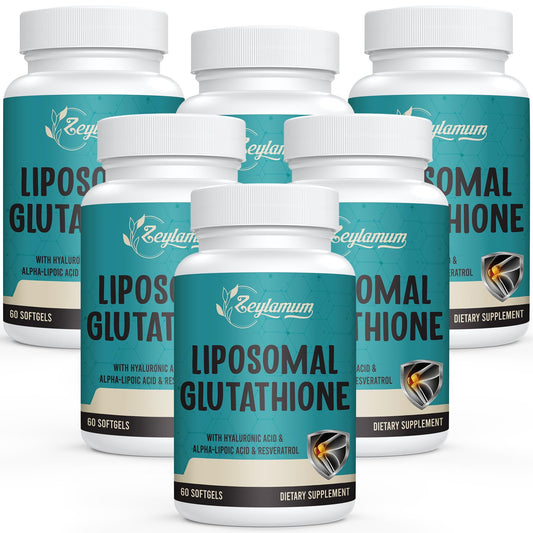 Zeylamum liposomal glutathione softgels bottle with high-absorption formula for daily antioxidant support