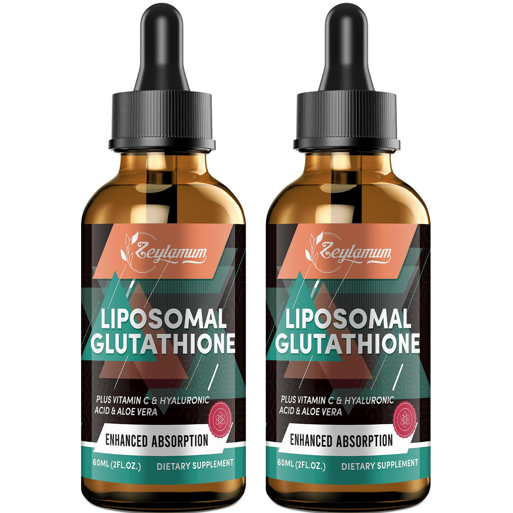 Zeylamum liposomal glutathione liquid bottle for daily immune and skin support.