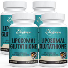 Zeylamum liposomal glutathione softgels bottle front showing premium antioxidant formula.