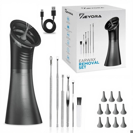 ZEYORA Ear Wax Removal with LED display for precise, real-time cleaning insights.