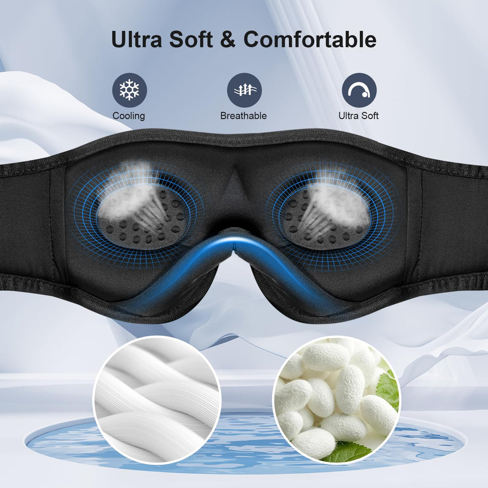 ZHENYEMEI 3D Eye Mask design blocks light while keeping lashes comfortable.