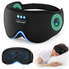 ZHENYEMEI 3D sleep mask with Bluetooth headphones for wireless audio during rest