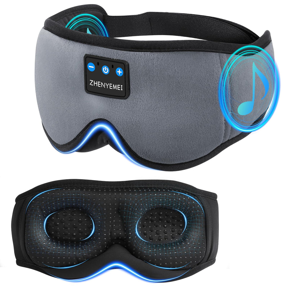 ZHENYEMEI 3D sleep mask front view with light-blocking design for deep rest.