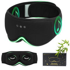 Zhenyemei bamboo cotton sleep mask with Bluetooth headphones for immersive rest