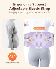 ZHENYEMEI lumbar-support rods help maintain posture during activities