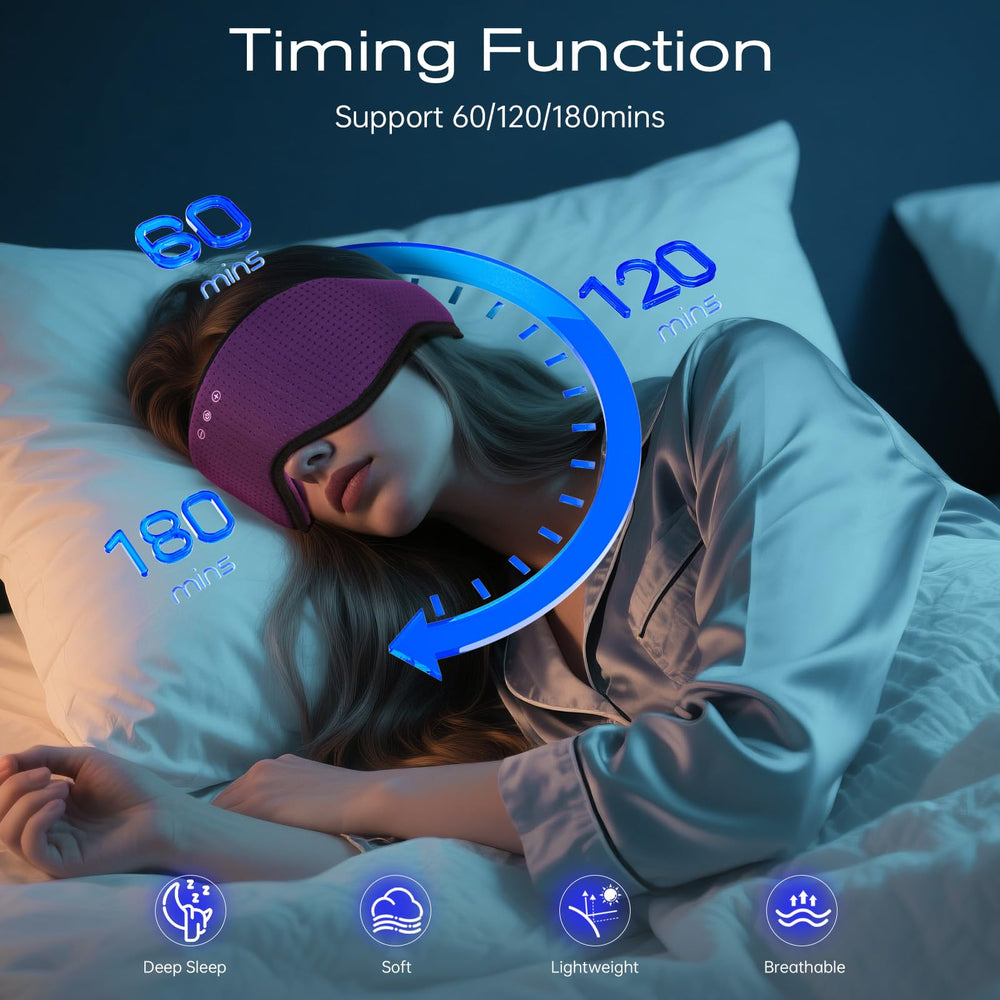 ZHENYEMEI nose bridge design blocks light for darker sleep