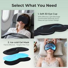ZHENYEMEI removable 3D eye cups for easy cleaning and versatile use