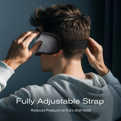 ZHENYEMEI sleep headphones inside view with built-in speakers.