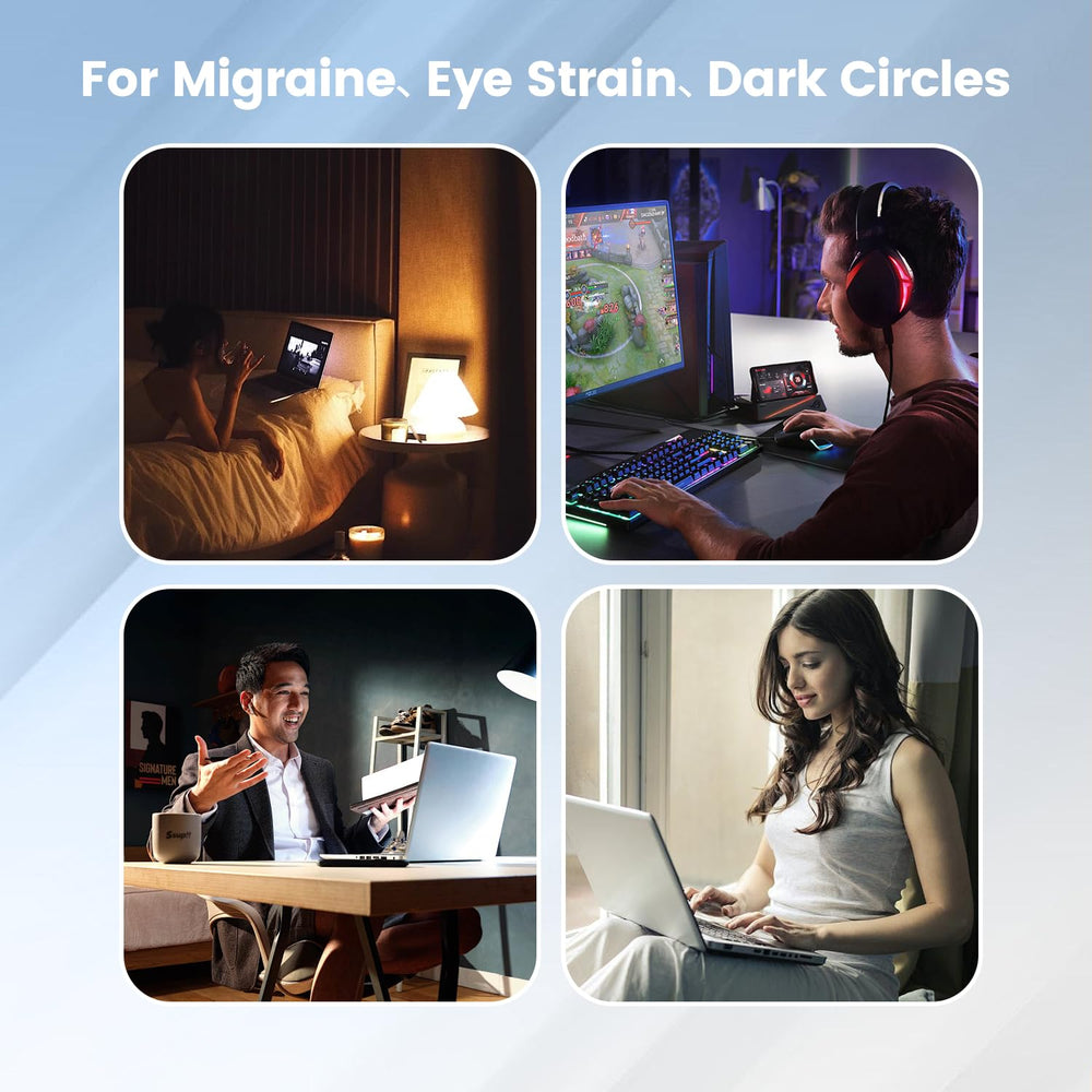 Foldable design of the ZHHBLJ eye massager for easy travel.