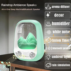 Zhmmmlgj Raindrop 7-color rain cloud light creates soothing ambience.