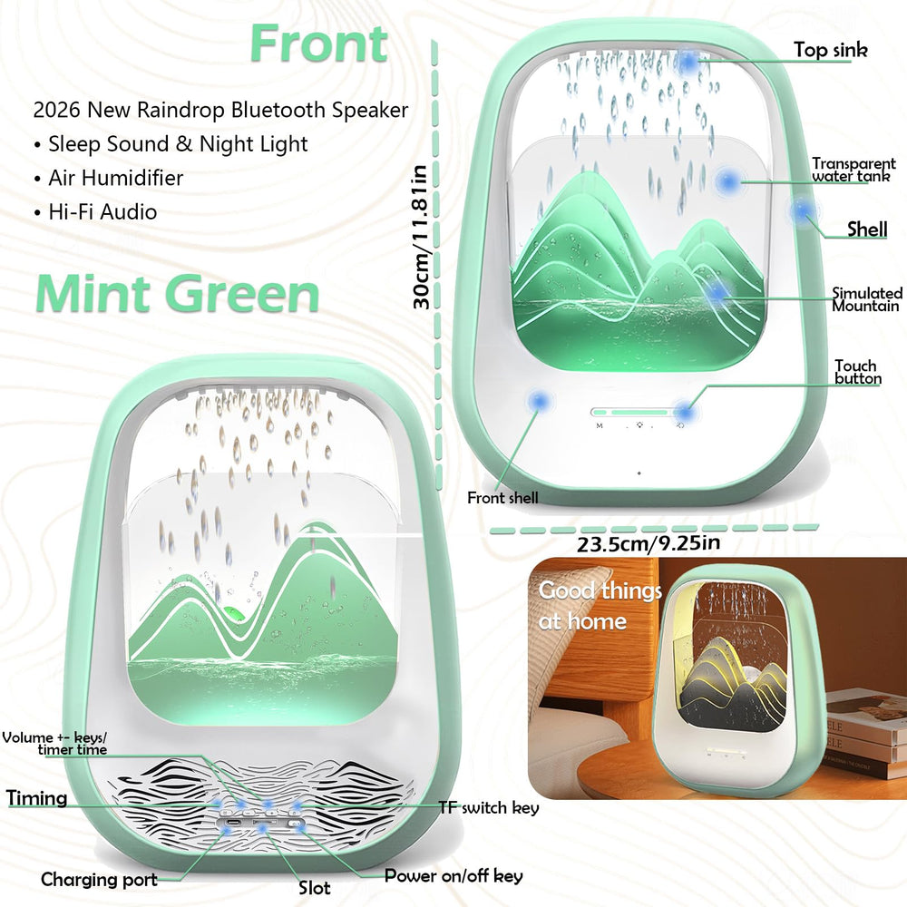 Zhmmmlgj Raindrop auto-off keeps energy use low while you rest.