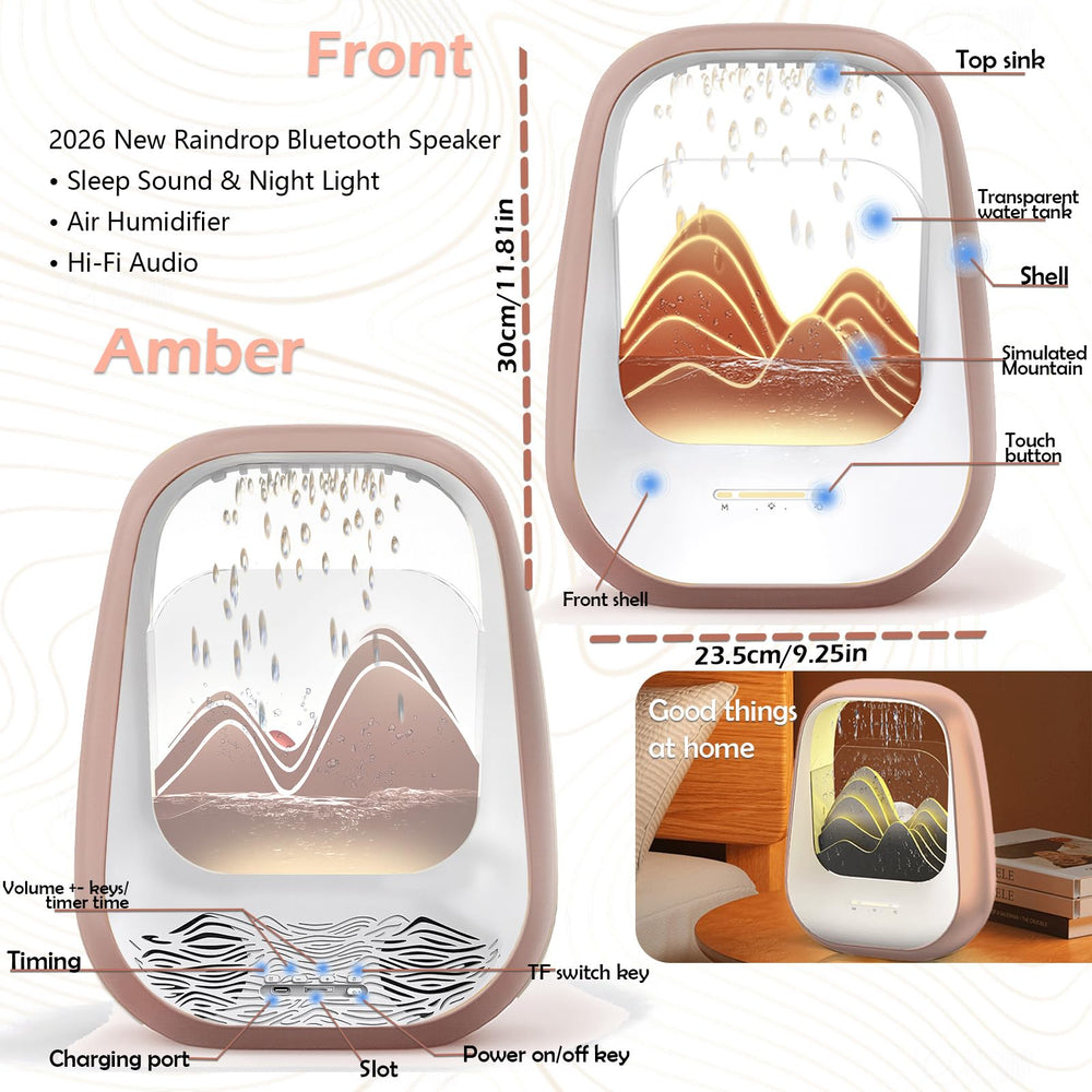 Zhmmmlgj Raindrop modern decor piece with waterfall-inspired design.