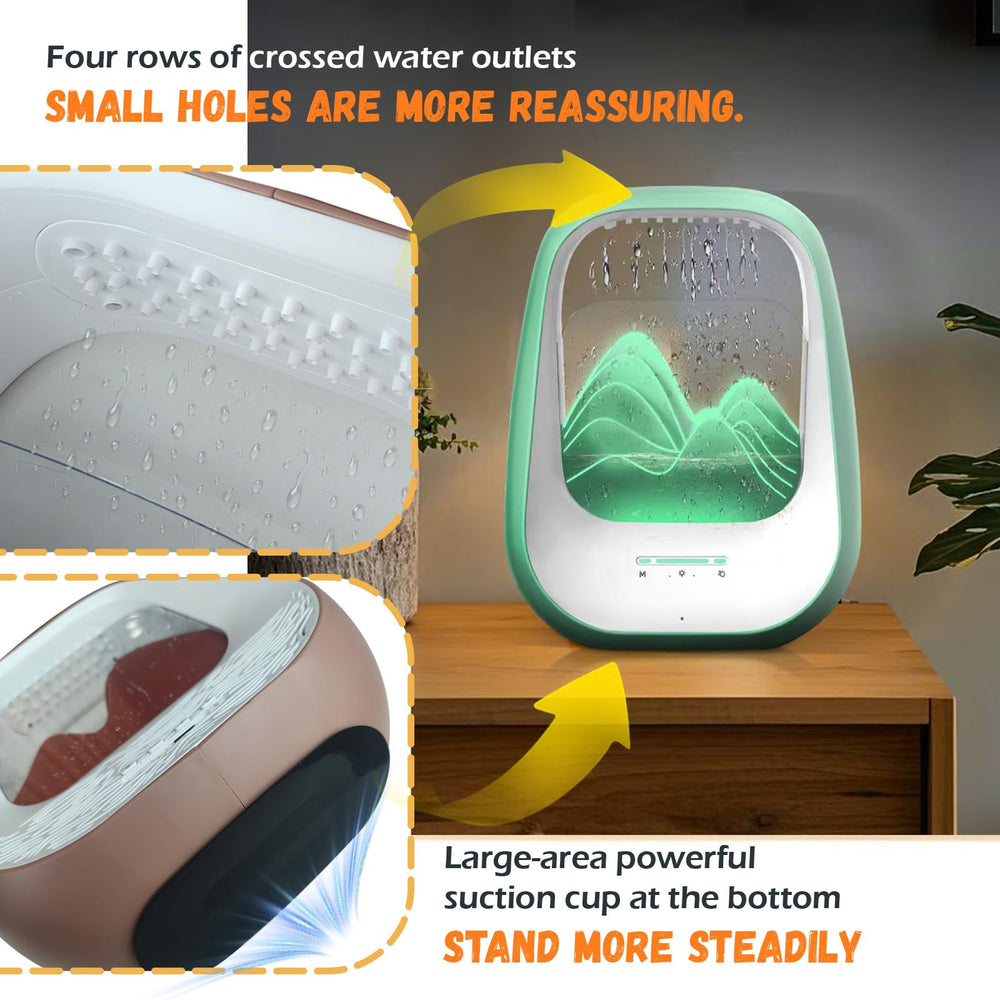 Zhmmmlgj Raindrop compact design fits desks and nightstands.