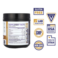 ZHOU MCT Collagen Vanilla being poured into a cup for daily use