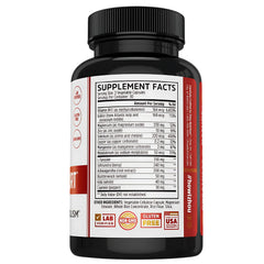 ZHOU Thyroid Support capsules next to a glass of water.