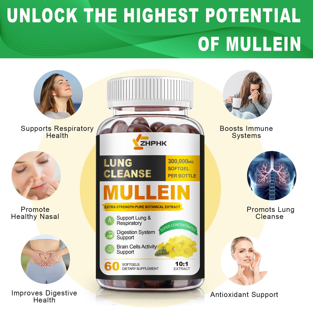 Daily-use packaging suggests gentle, long-term lung support for everyday health.