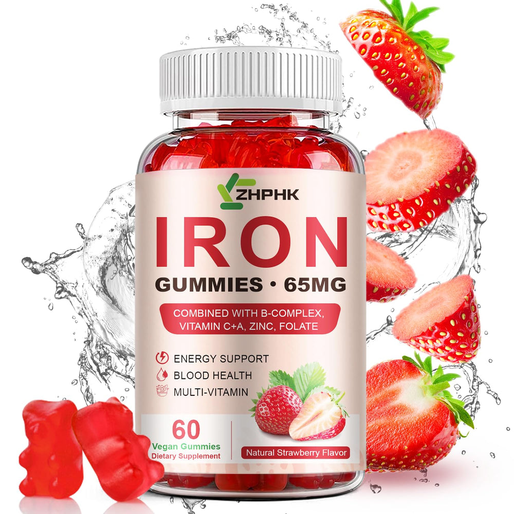 ZHPHK iron gummies strawberry flavor appeal for a pleasant daily habit
