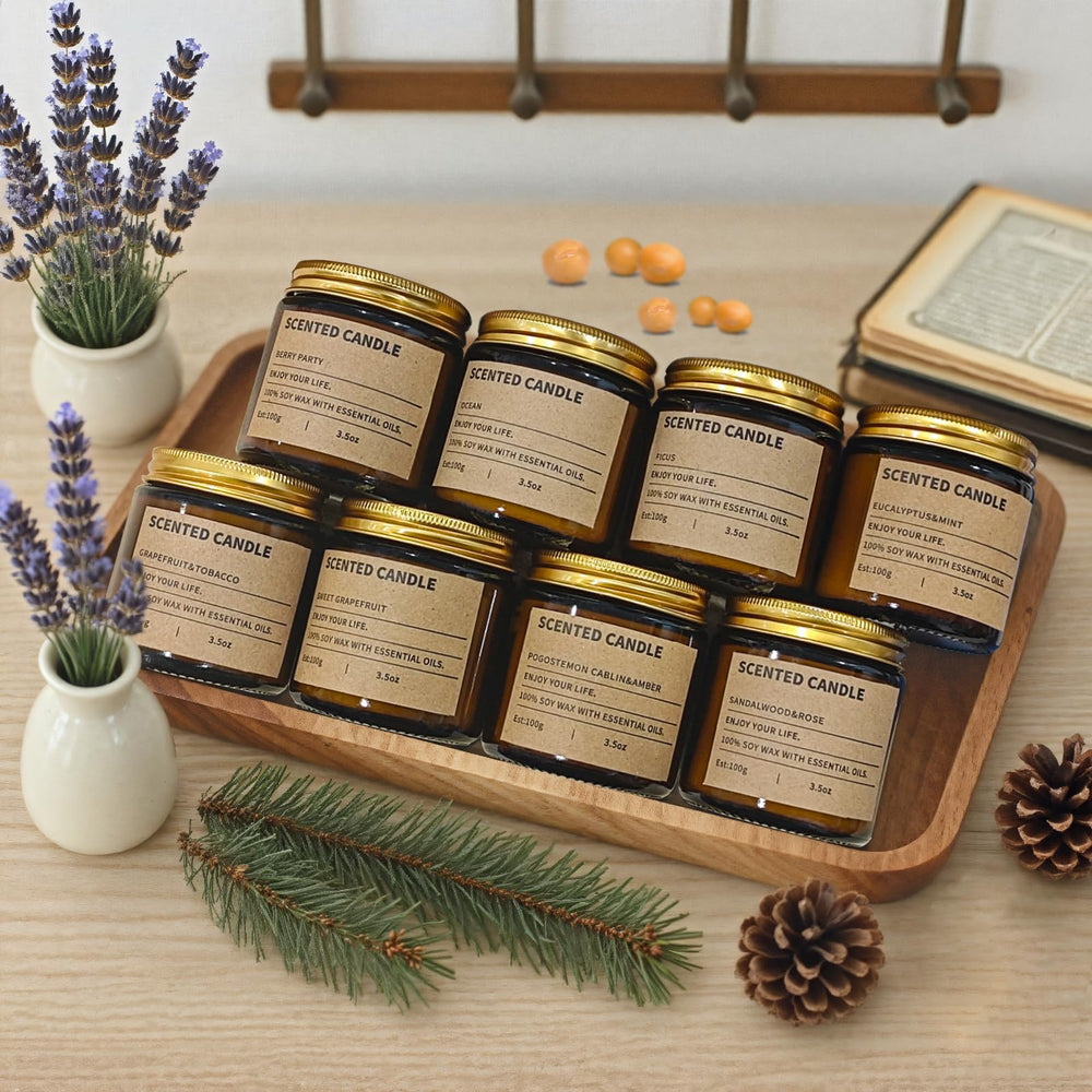 ZHTLTHZ Sweet Grapefruit candle for refreshing mornings.