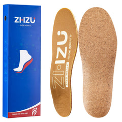 ZHZU cork arch support insoles close-up showing durable comfort