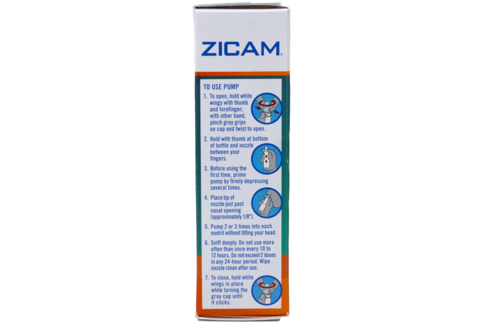 Zicam Intense Sinus Relief cooling mist refreshes nasal passages during congestion