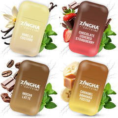 Z!NGHA Sweet Surge four-pack for on-the-go focus.