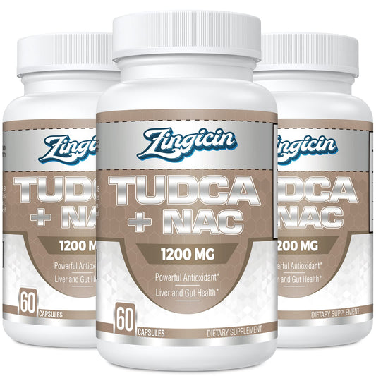 Zingicin Tudca NAC bottle front showing label and branding for liver support