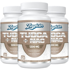 Zingicin Tudca NAC bottle front showing label and branding for liver support