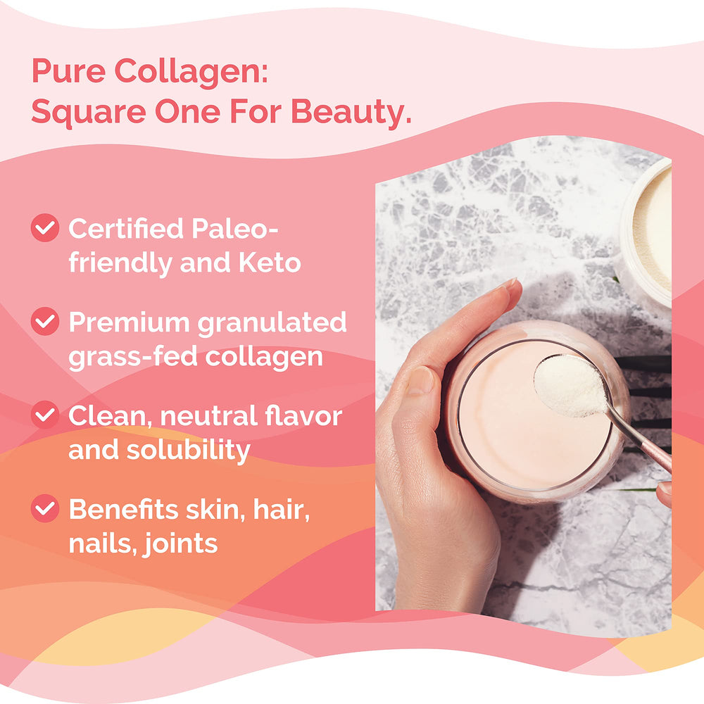 Zint collagen peptides in a smoothie, adding protein base.