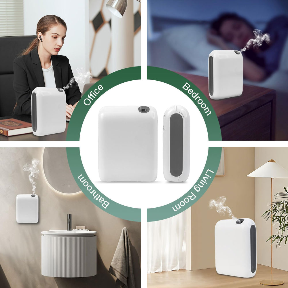 Zinyeme Scent Air Machine compact design blending with decor