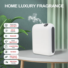 Zinyeme Scent Air Machine side view with compact sleek profile