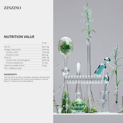 Zinzino BalanceOil+ bottle being poured to illustrate convenient daily dosage