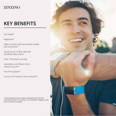 ZINZINO LeanShake Berry nutrition label highlights vitamins and minerals for daily balance.