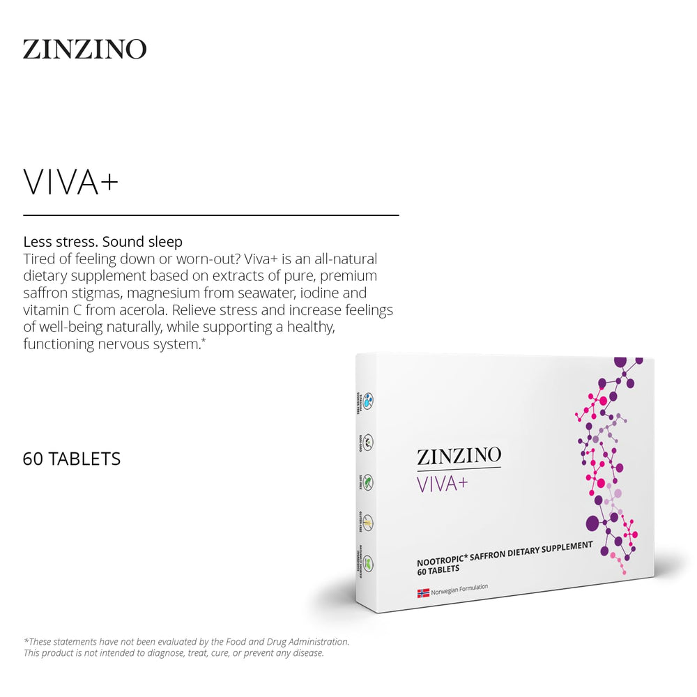 ZINZINO Viva+ ingredients close-up highlighting iodine, vitamin C, and magnesium