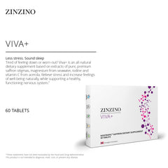 ZINZINO Viva+ ingredients close-up highlighting iodine, vitamin C, and magnesium