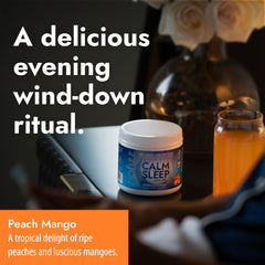 Zipfizz Nightly Calm ingredients label highlighting key components and vegan formula.